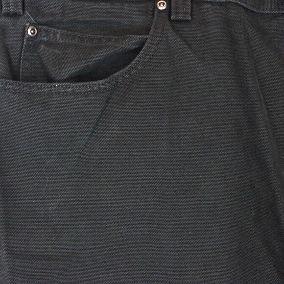 Duluth Trading Company Black Denim Boot Cut Jeans Men's Size 44x30 - Picture 3 of 11